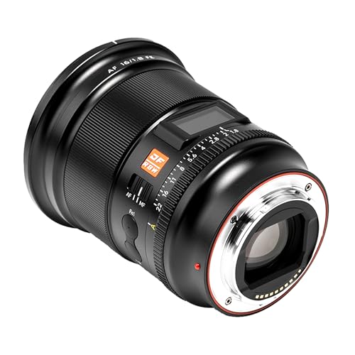 Image of VILTROX 16mm f /1.8 FE Full Frame Lens for Sony E-Mount, Auto Focus Large Aperture Wide-Angle Lens with Built-in LCD Screen Compatible with Sony E-Mount Cameras a6100 a7 a7C a7III a7RIII a7RIV a7RV a9