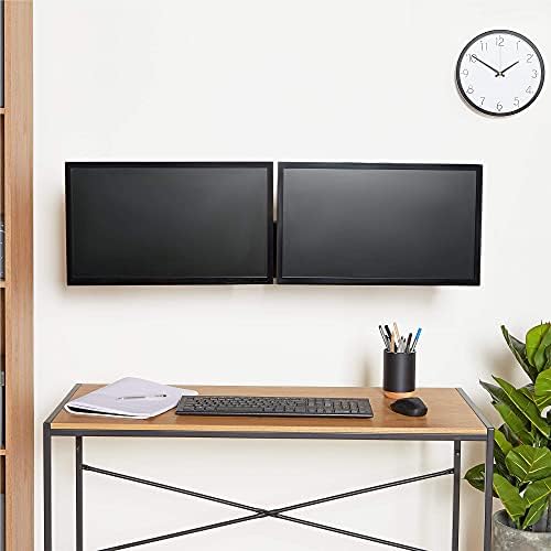 VonHaus Dual Monitor Wall Mount for 17-32 Inch Screens | Double Monitor Wall Mount with Gas Spring Arm up to 9 kg | Ergonomic 90° Tilt, 360° Rotation & 180° Swivel | VESA Dimensions: 75x75-100x100