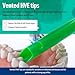200 Pcs High Volume Evacuator HVE Tips by Vastmed | Dental Vented Evacuation Tips with Smooth Edges - Rainbow