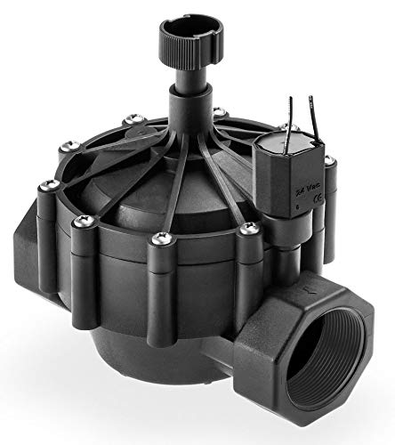 Electrovanne 24 V Abrisa noir pour automatiser l'arrosage de la pelouse
