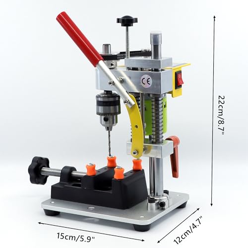 Novellife Mini Drill Press Precision Benchtop Drilling Machine Elecric Portable Table Driller Cnc 795 Motor B10 Chuck Metal Wooden Diy Jewelry Making Crafts Tool thumb #1