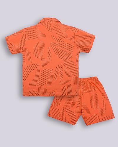 Image of 3BROS Baby Boys & Baby Girls Pure Cotton Clothing Set Casual Half Sleeves Shirt with Shorts Set For Boys & Girls