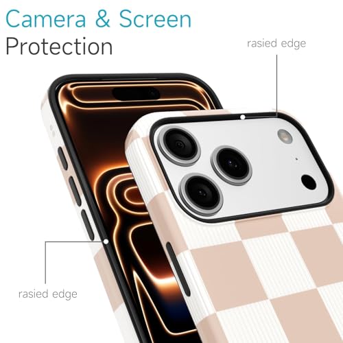 Coque iPhone 17 Pro Max LoeoeL rigide fine et rétro marron - 4