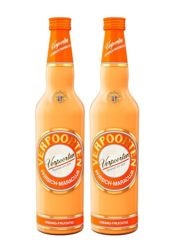 2 x 0 7 L VERPOORTEN PFIRSICH-MARACUJA Eierlikör 17%vol