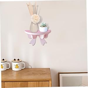 Bow Shelf Cute Kawaii Wooden Hanging Display Cute Wall Shelves for Girl, Children 7.9x3.9x4.7 Inch Room Decor Screw-Installation Cute Floating Shelves for Living Room, Nursery Room Bow Shelf Cute Kawaii Wooden Hanging Display Cute Wall Shelves for Girl Children 79x39x47 Inch Room Decor Screw Installation Cute Floating Shelves for Living Room Nursery Room