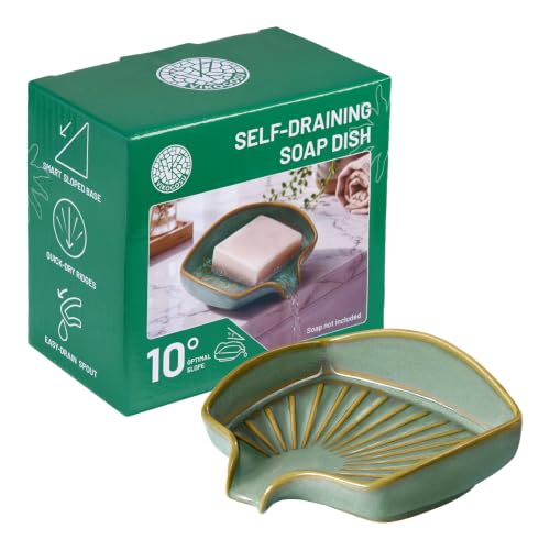 Ceramic Soap Dish for Bar Soap