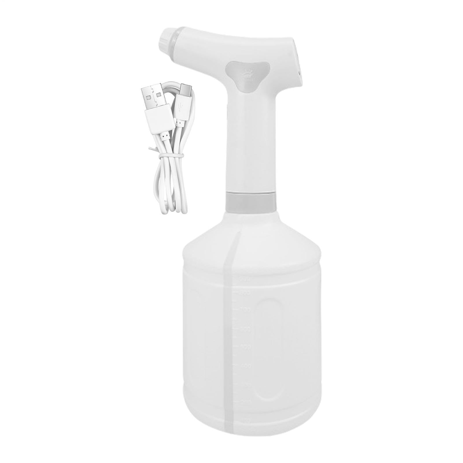 Botella pulverizadora eléctrica recargable de 1200 mAh automática para riego de interior y patio