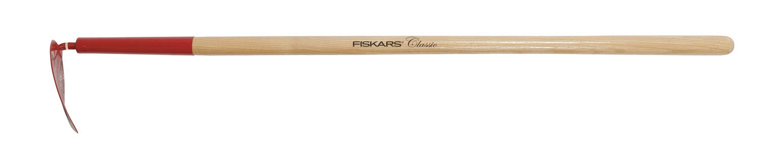 Fiskars Motyka do ziemniaków, Długość: 124 cm, Głowica stalowa/ trzonek z jesionu bez sęków, Czerwona, Klasyczna, 1003709