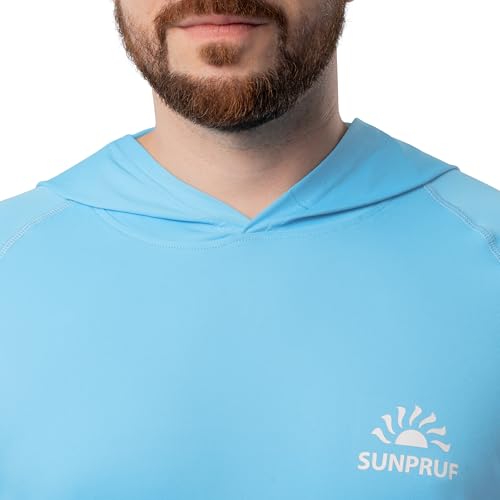 ColdPruf Men's Sunpruf Long Sleeve Performance Sun Protection UPF 30 Hooded Shirt3