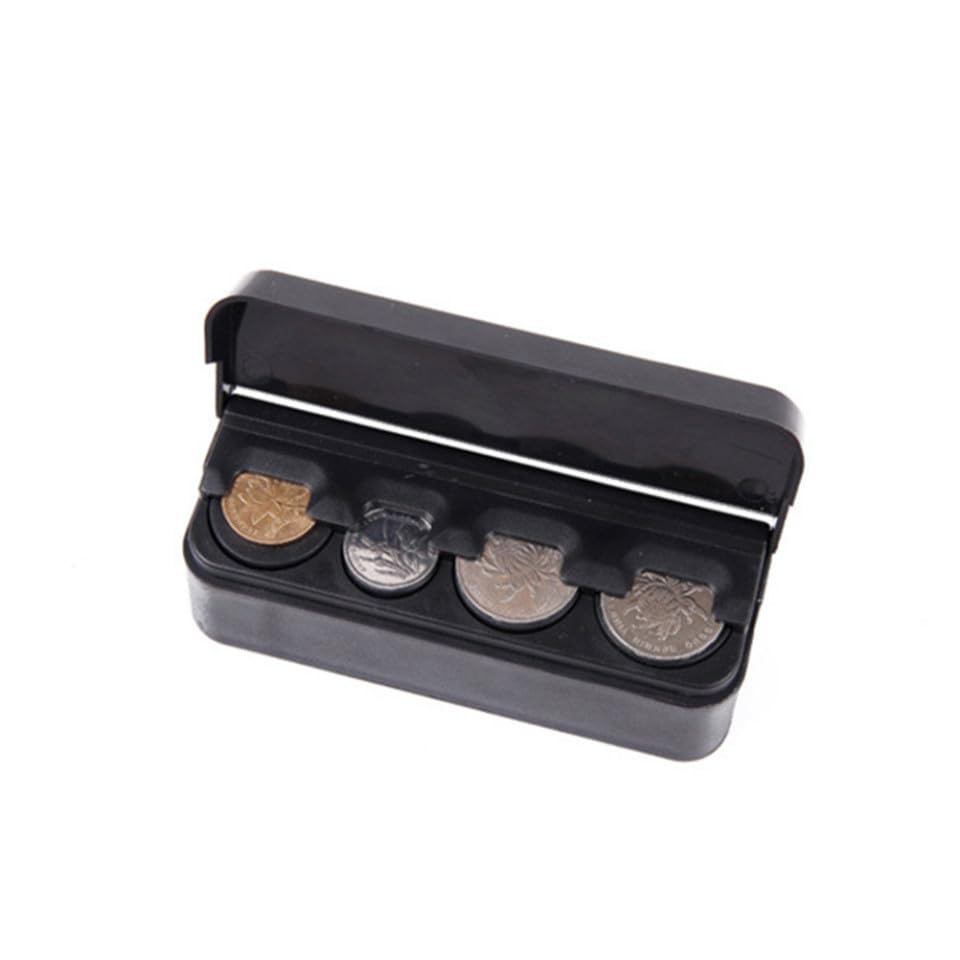 Caja para Monedas Negra 2 Piezas para Auto miniatura 7