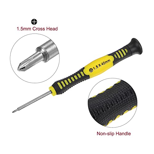 Harfington Precision Phillips Screwdriver 1.5Mm Cross Head Swivel Lid Non-Slip Handle For Phone Watch Eyeglasses Electronics Repair #TOP3
