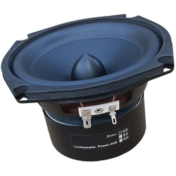 Kwadratowe głośniki basowe HiFi Subwoofer 13.3 cm z kompozytem z gumy metalowej, do kina domowego, audiofilów, metalowych, gumowych głośników Hifi