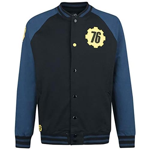 Fallout 76 - Vault 76 Collegejacke schwarz/blau XL