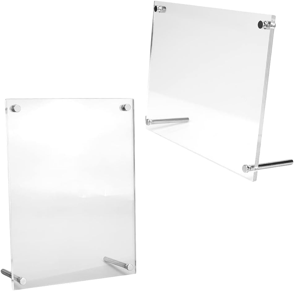 Amazon ディスプレイスタンド トレカ チョコシール 展示 縦横置き クリアフレーム 写真立て インテリア (2個) トレカ 通販