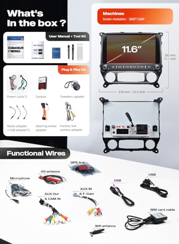 Dasaita Android 13 Car Stereo for 2014-2019 Chevy Silverado GMC Sierra - image 8