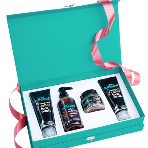 mCaffeine Shower Temptations Gift Set for Women | mCaffine products | Luxury Coffee Bath Indulgence in Premium Packaging | Unisex mCaffeine Kit with Face Wash, Body Wash, Body Scrub, Face Scrub | Wedding, Birthday mCaffeine Shower Temptations Gift Set for Women | mCaffine products | Luxury Coffee Bath Indulgence in Premium Packaging | Unisex mCaffeine Kit with Face Wash, Body Wash, Body Scrub, Face Scrub | Wedding, Birthday