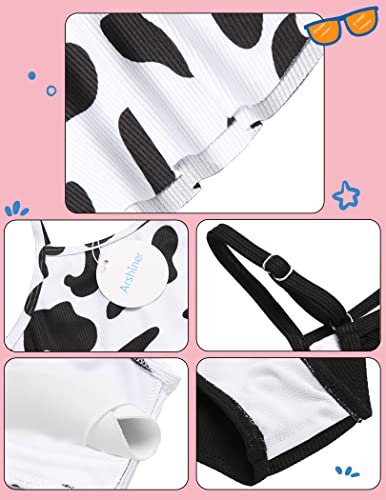 Image of Arshiner Girls 3 Piece Swimsuit for Teen Girl Tankini Swimsuits Bathing Suit Beach Bikini Swimwear with Skirt