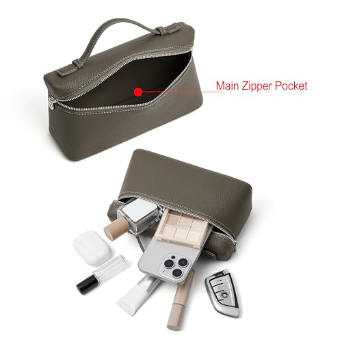Image of DORIS&JACKY Small Leather Crossbody Bag for Women Designer Mini Top Handle Clutch Phone Bag with Adjustable Shoulder Strap