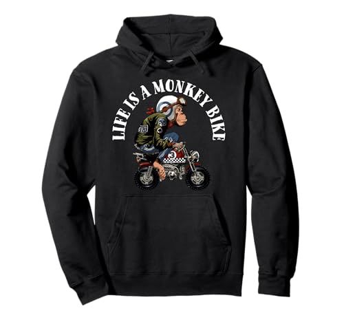 Monkey Bike Pullover Hoodie