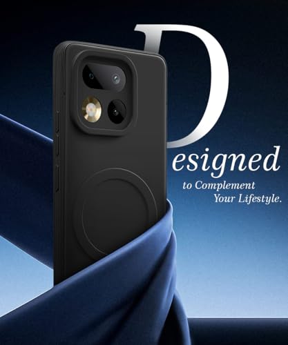 Image of WOW IMAGINE Back Case Cover for Realme 16 Pro Plus 5G | Soft Matte Silicone Case| Slim Fit & Shockproof | Camera Protection Bumper Cover (Black)