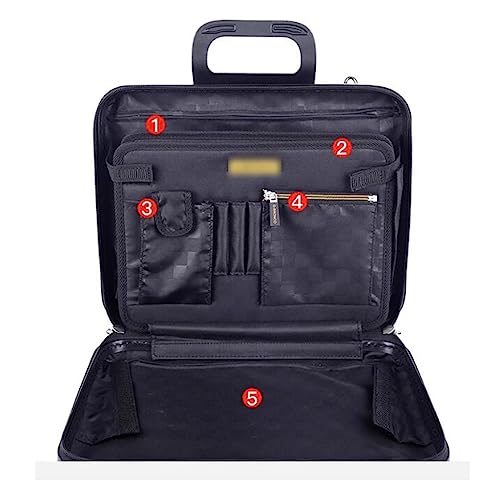 Metal Briefcase Tote Computer Case Bag Business Slim Shoulder Documentation Office Lawyer Briefcase4