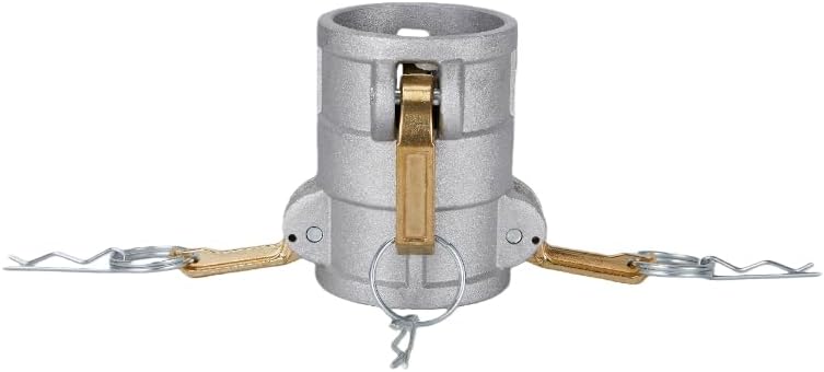 Aluminum Type DD Camlock Fitting Spool Coupler, 2" Female Camlock x 2" Female Camlock