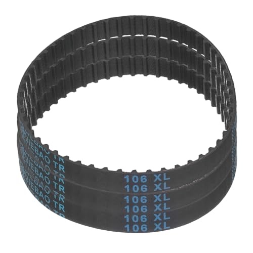 QUARKZMAN 3 Piezas 106XL 037 Correa de Tiempo 53 Dientes Correa Dentada de Goma, Ancho de 0.37, Paso de 0.20 Correa de Tiempo Sincrónica