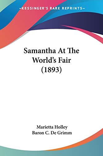 Samantha At The World's Fair (1893)