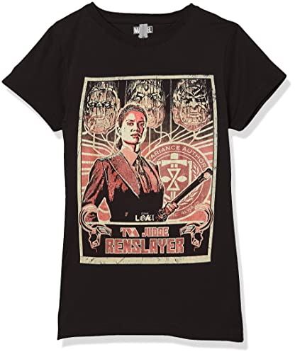 T-shirt Loki Marvel fille : cadeau idéal anniversaire taille S noir