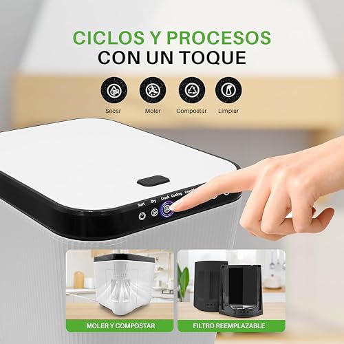Compostador electrico de 3 litros NutriChef para desechos de comida 3
