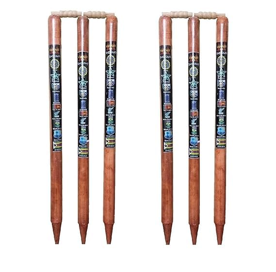 UTE@Wooden Cricket Stumps Set of 6 with 4 bails, Full-Size Wooden Cricket Stumps Wickets Essential Equipment for Cricket Players (Wooden Color) Brown (B0CLSCGTV1) Amazon Price History, Amazon Price Tracker