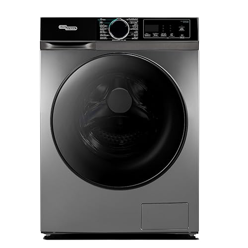 Super General 12Kg/8Kg Front-Load Washer-Dryer Inverter Motor 1400 RPM 15 Programs 1Hr Wash-Dry Steam Wash Baby Care 59.5x59.5x85cm (WxDxH) Inox 10-Yrs Inverter Warranty SGW12800INVCMBS