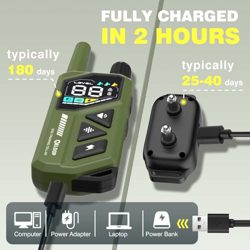 Smart Dog Training Collar for 2 Dogs, 2-in-1 Remote Control Shock Collar with AI Anti-Barking Device for Small/Medium,/Large Dogs, IPX7 Waterproof - Image 3