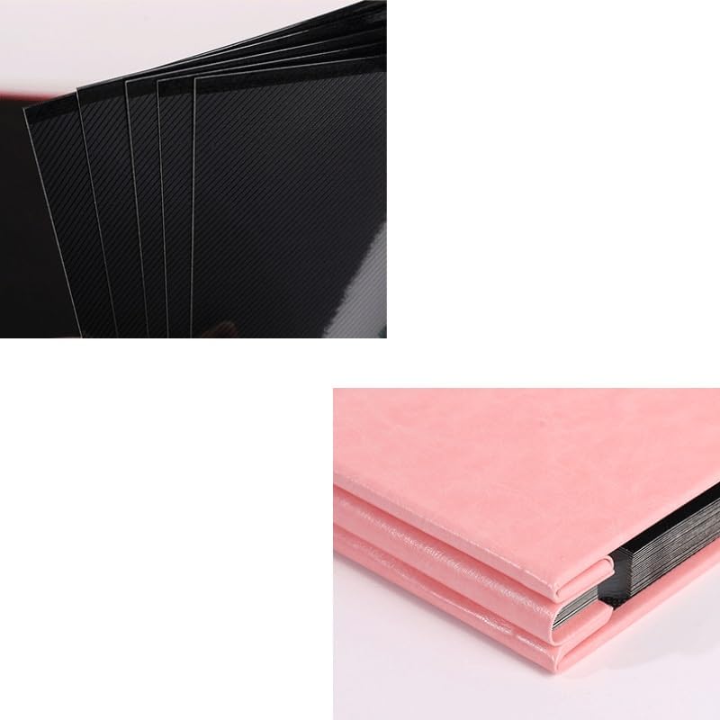 Leather Bound Photo Album Laminated Large Capacity Family Storage Box