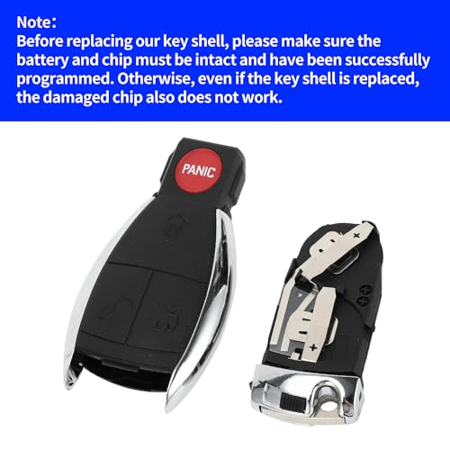 Coque de clé 4 boutons Mercedes C300 E350 ML350 boîtier de rechange télécommande 2008-2012 - 4