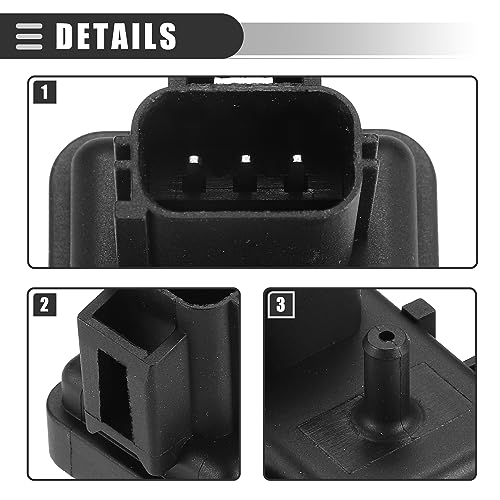 Motoforti MAP Manifold Air Pressure Sensor, Manifold Absolute Pressure Sensor Replacement, for Ford E-450 2004-2010, Plastic, No.2L1Z9F479AA, Black by Motoforti - Used condition - Image 6