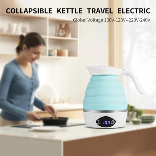 Aucoo AUCOO-FS-05 Collapsible Travel Kettle Electric Portable Foldable Kettle For Boiling Water, Suitable For 110V & 220V Dual Voltage, For Tea & Coffee thumb #1