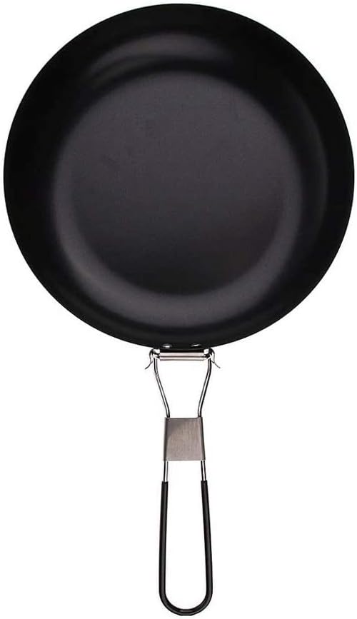 Outdoor Camping Cookware Portable Non-Stick Frying Pan Pot Folding Handle ?Single Pan Foldable Non-Stick Pan