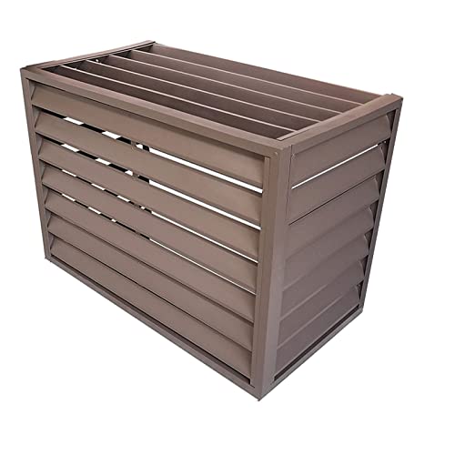 Genérico Cubierta de Aluminio para Aire Acondicionado y Bomba de Calor, Cubierta para Mini Aire Acondicionado Split para Unidades Exteriores, protección Completa para Exteriores en Invierno, Material