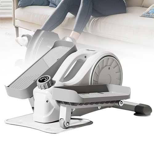 Máquina elíptica para debajo del escritorio, ejercitadora eléctrica portátil de piernas con 16 niveles de resistencia y control remoto, para oficina en casa, personas mayores y terapia física