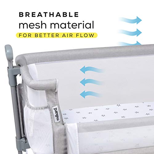 Milliard Bedside Bassinet Mesh Breathable Side Sleeper/Portable Infant Crib thumb #7