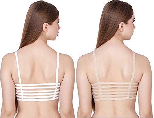 Image of Girls Cotton Lightly Padded, With Removable Pads Non-Wired Bralette Bra