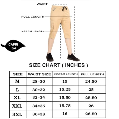 Image of Men Cotton Regular Fit Solid Knee Length Short | 2 Zipper Pocket | 4 Button Pockets | Versatile Half Pants for Everyday -