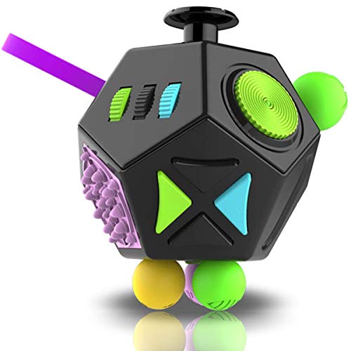 Adhd Ocd Sky Blue Kbd Fidget Cube 12 Sides Premium Quality Fidget Cube Anti Decompression Relieves Stress And Anxiety For Add Fidget Blocks Kolhergroup Toys Games