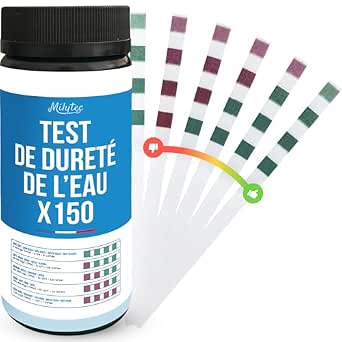 MILYTEC bandelettes de test de dureté de l'eau pour adoucisseurs
