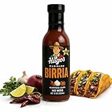Hugo’s Birria Marinade & Consommé Base – Traditional Mexican Adobo Taco Sauce for – Slow Cooker, Instant Pot, Pressure Cooker Ready – No MSG – 12 oz Bottle Cooks up to 4lbs