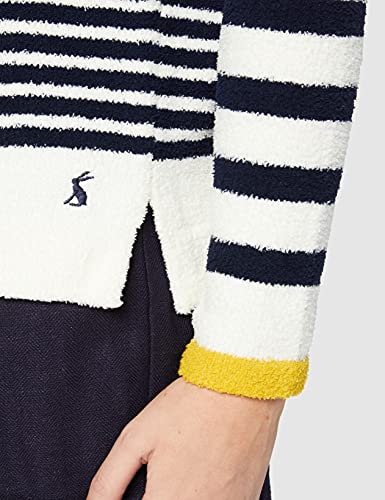 Joules Women's Chenille Sweater, Cream Navy Pink Stripe #TOP4