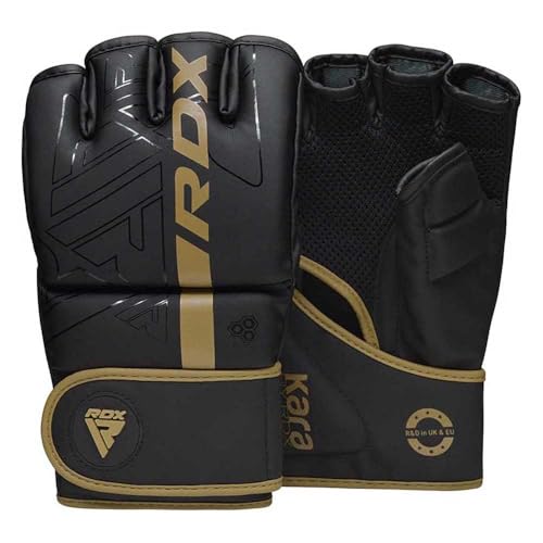 RDX Grappling Gloves F6 Matte Golden-S