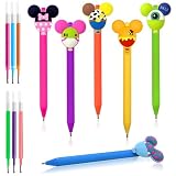 HL Hope&Luck 6PC Micckey Mouse Head Character Ears Pens Set，Color Gel Pens，Colorful Pens for Note Taking，Office Desk Stationary Accessories, Gift for Teacher Student