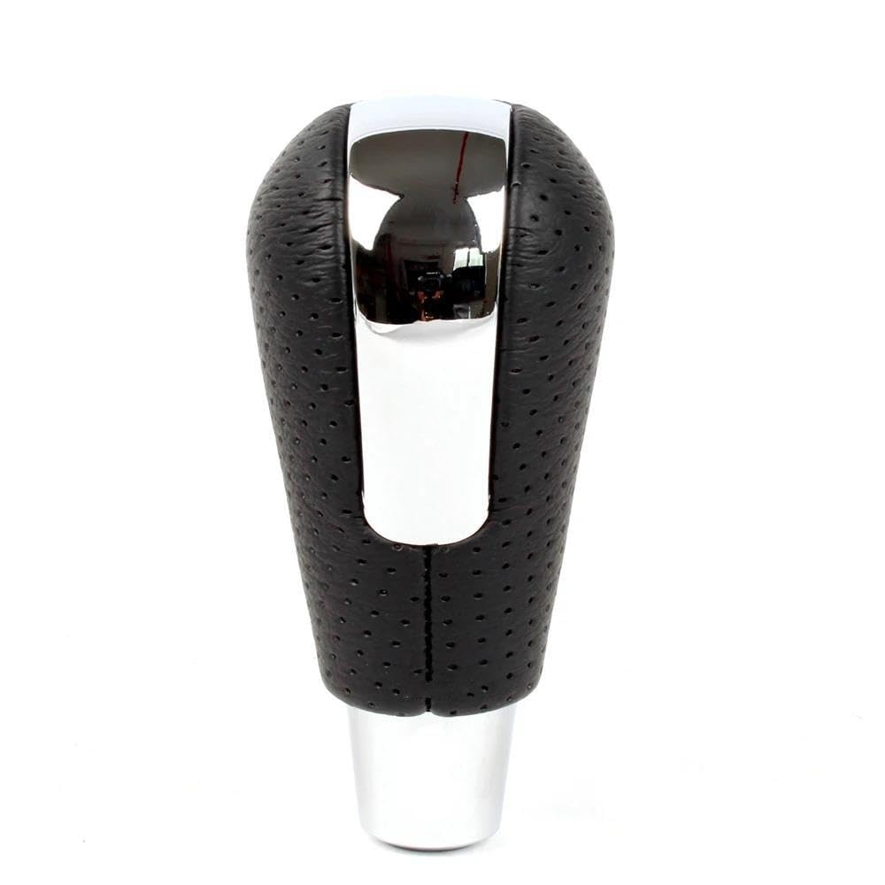 Hyasdbwe Chrome For Mazda 3 6 For Axela For Atenza For Cx-9 Cx-7 Mx-5 2005-2016 Leather Gear Stick Shift Knob Lever Automatic Shifter Handle Ball Gear Shifter Parts(,With Holes)